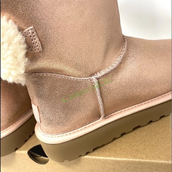 UGG Women’s Boots Arielle Sparkle Boot Fur Bronze - Picture 8 of 11